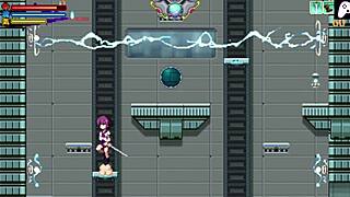In this Hentai game, a sexy Samurai woman faces off against powerful monsters with big cocks, but fails to defeat them and gets her anus drilled.