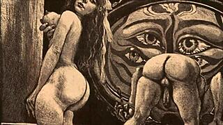 Vintage Erotic Comic Drawings From Antique Collection