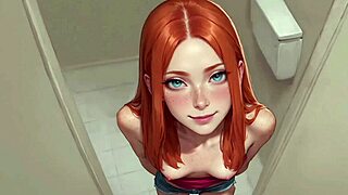 Horny Wife Screams As Stranger Fucks Her In Public Toilet! Cheated Husband Watches 3D Hentai With Mila AI.