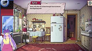 hot elf blonde with big tits in souper game?