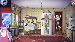 hot elf blonde with big tits in souper game?