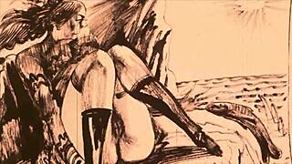 Vintage Erotic Comic Drawings From Antique Collection