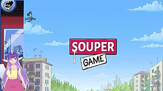 hot elf blonde with big tits in souper game?