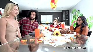 Hot Foursome After Dinner! 🔥