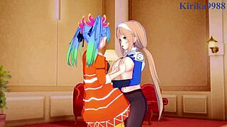 3D animated teen lesbians and futanari in wild sex scenes