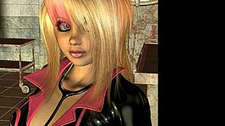 3d nurse wears latex in hospital setting