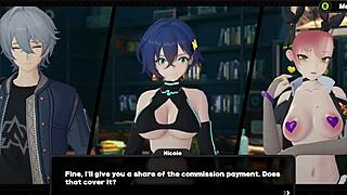 finally playing zenless zone zero with porn mods featuring gumi