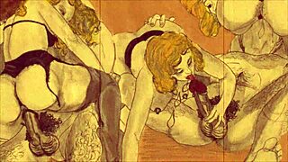 Whoa, Check This Vintage Erotic Illustration with Retro Comic Vibes! 🖼️