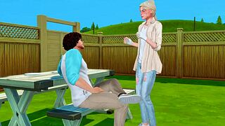 Stepbrother craves huge dick and rough facefuck in wild anime sims!