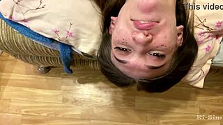 Ki-sim gets a deep throatful of cock in this gay porn video