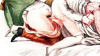 Vintage erotic drawings from retro cartoons and anime hentai