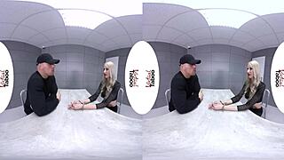 In virtual taboo, she fucks wildly for freedom, blonde with big tits in pov action