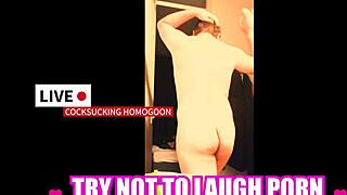 Try not to laugh at this silly gay cocksucking porn