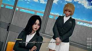 Blonde Japanese Whore Rides Hard in Bully Lover Gameplay Part 8