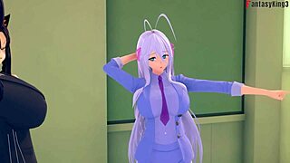 Akeno surprises you with ntr in fantasy hentai movie