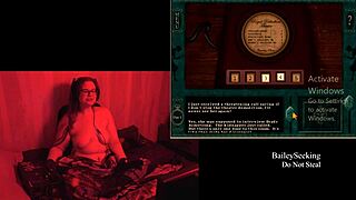 She asks, 'Want to see my big tits?'