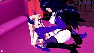 欧赤子在野蛮3D卡通中与Mt Lady的奶油派