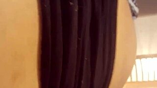 Hung Young Tranny Slams Bareback with Intense Creampie Action