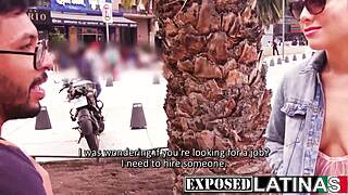 Young Mexican girl Penny Love in her first exposed video