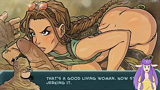 劳拉·克劳馥cosplay狂吸大屌场景