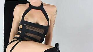 Blonde Dahlia toys her tight pussy in hot solo action