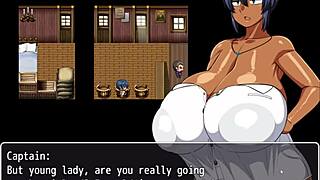 tanned girl natsuki feels excited flashing huge tits to help captain jerk off