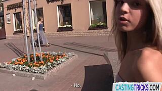 i am a tiny casting eurobabe bouncing on cock in reality sex tape interview