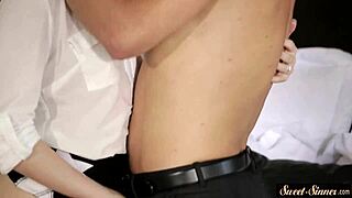 Smalltits Babe Riding Stepbros Hard Dick with Wild Abandon