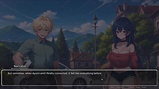 我不敢相信我色女友在這Hentai遊戲第2集撕掉我的襯衫，她好曲線！