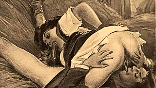 check out these cool vintage erotic drawings from way back