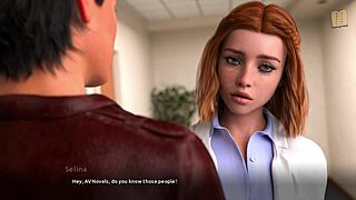 Rock star Selina's wild 3D redhead action hits hard