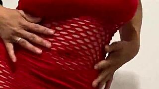 anna maria, a mature latina woman, poses seductively