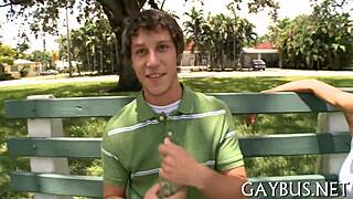 Hot gay men having sex