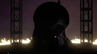 Esmeralda, the sexy cougar witch, steals the 3D cartoon show