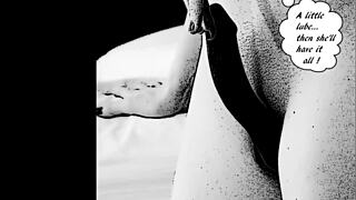 imogene gets the widow in this cartoon anime softcore story