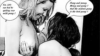 imogene gets the widow in this cartoon anime softcore story