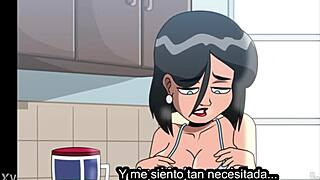 my stepmom caught me masturbating with monster cock in anime hentai