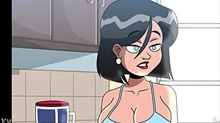 my stepmom caught me masturbating with monster cock in anime hentai