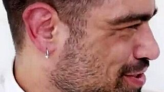 Watch the gay bachelor party turn into a wild threesome with big cocks