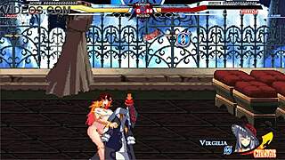 Jessica battles warugiria in a paid character showdown