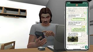 in this wild story, her sister gets fucked by donald trump in a scandalous sex tape, riding cowgirl with her curvy big ass and blonde tits, ending in creampie and facial