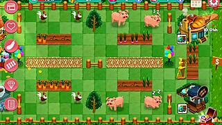 Booty Farm Hentai Game Part 10 with Cute Brunette Flashing Tits