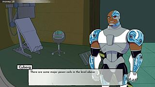 I love watching Raven's boobjob in 18Titans part 11, her tits squeezing tight in this hentai game.