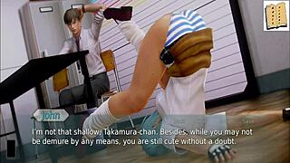 I explore the academy in this anime game