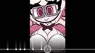 Plucknix fucked intensely by huge cock to music rhythm