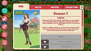 Booty Farm Hentai Game Part 10 with Cute Brunette Flashing Tits