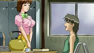 milf seduces young worker in public, wanna watch uncensored hentai?