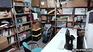 sarah banks deepthroats the horny officer