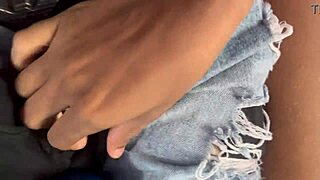 19-year-old brunette moans loudly during POV assfucking in the shower 😍