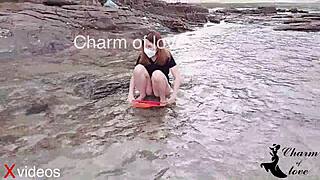 菲律宾模特被狡猾摄影师压弯腰开干！